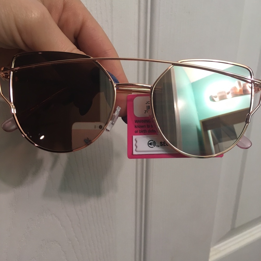 Rose gold sunglasses